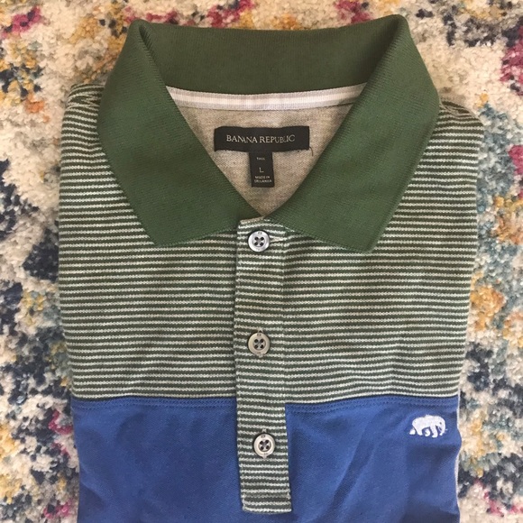 Lot of 4 Banana Republic polo shirts size L - Picture 4 of 5